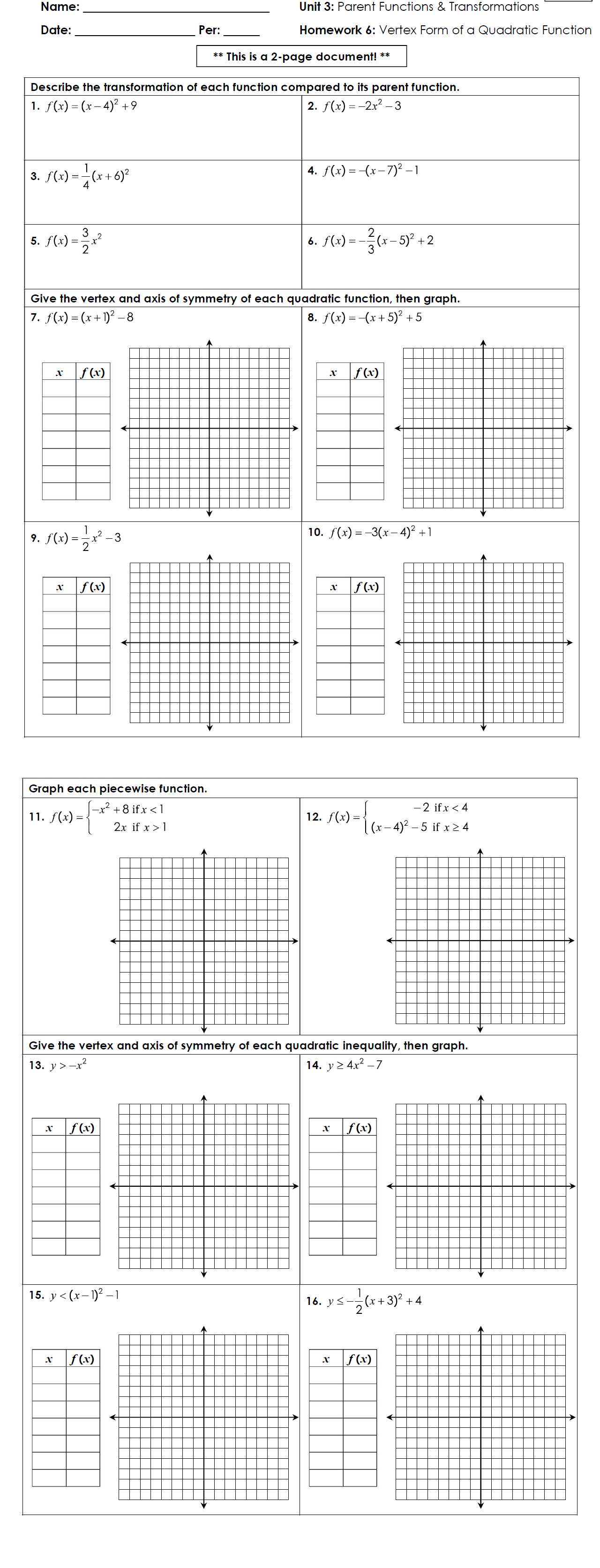 20221209-weekend-assignment-11-vertex-form-of-a-quadratic-function